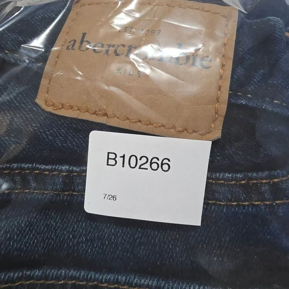 Abercrombie Kids Boys 12 Bootcut Relaxed Jeans Dark Wash
